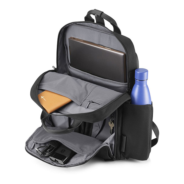 Plecak na notebook 156 Inch ENVY Urban czarny poliester uchwyt z prawdziwej skory HP - obrazek 2