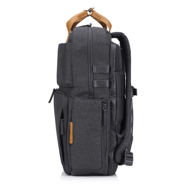 Plecak na notebook 156 Inch ENVY Urban szary poliester uchwyt z prawdziwej skory HP - obrazek 4