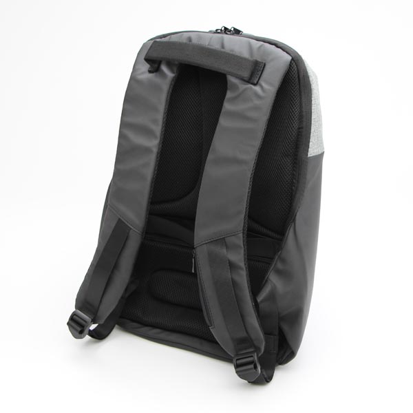 Plecak na notebook 156 Inch NB008 czarno szary poliester polietylen nylon z zabezpieczeniem antykradzieżowym - obrazek 4