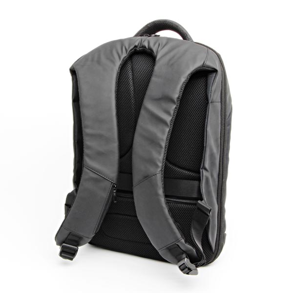 Plecak na notebook 156 Inch NB007 czarny poliester polietylen nylon z zabezpieczeniem antykradzieżowym - obrazek 3