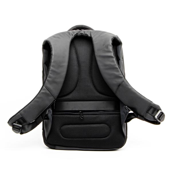 Plecak na notebook 156 Inch NB007 czarny poliester polietylen nylon z zabezpieczeniem antykradzieżowym - obrazek 5
