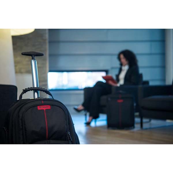 Plecak na kołkach na notebook 17 Inch Paris czarny poliester Verbatim - obrazek 8