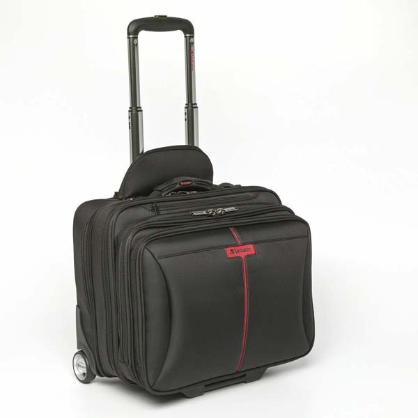 Torba na notebook 15.6 Inch Frankfurt czarna poliester na kołkach typ Verbatim - obrazek 2