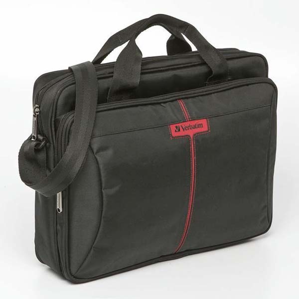 Torba na notebook 15.6 Inch Frankfurt czarna poliester na kołkach typ Verbatim - obrazek 3