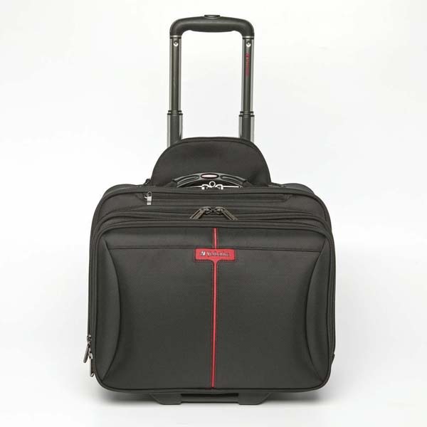 Torba na notebook 15.6 Inch Frankfurt czarna poliester na kołkach typ Verbatim - obrazek 4