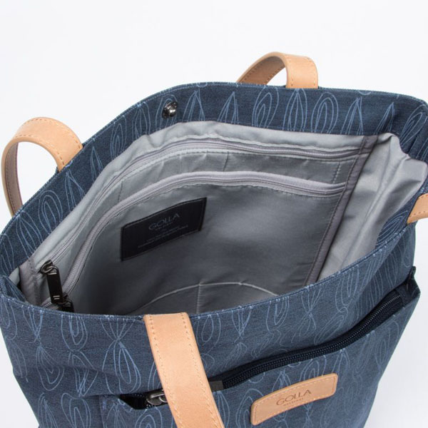 Torba na notebook 13 Inch Seiren Navy blue niebieska poliester Golla - obrazek 6