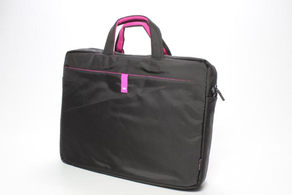 Torba na notebook 156 Inch czarna z rożowymi wstawkami nylon NT006 typ Crown - obrazek 5