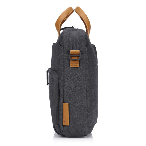 Torba na notebook 156 Inch ENVY Urban szara poliester uchwyt z prawdziwej skory typ HP - obrazek 4