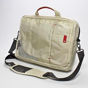 Torba na notebook 156 Inch beżowy z czerwonymi elementami nylon NT007 typ Crown