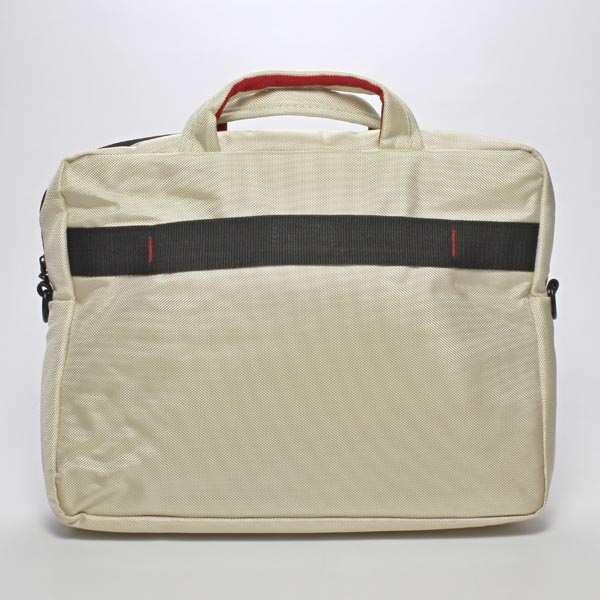 Torba na notebook 156 Inch beżowy z czerwonymi elementami nylon NT007 typ Crown - obrazek 4