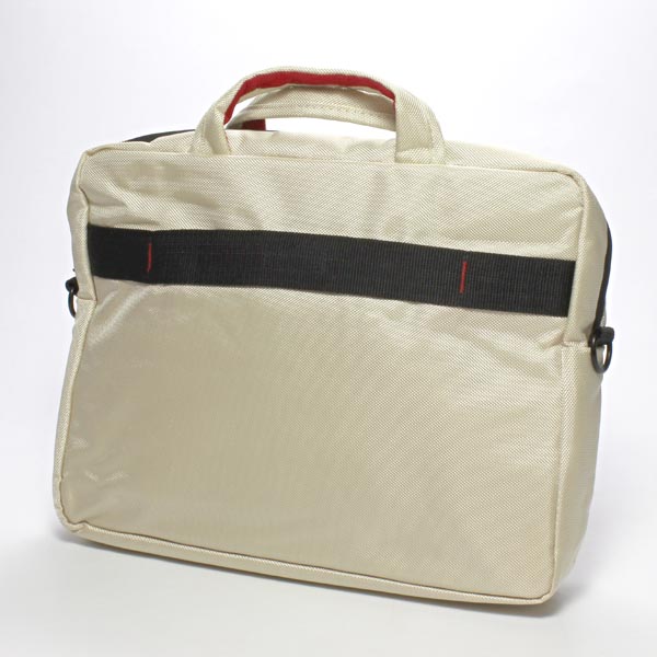 Torba na notebook 156 Inch beżowy z czerwonymi elementami nylon NT007 typ Crown - obrazek 5