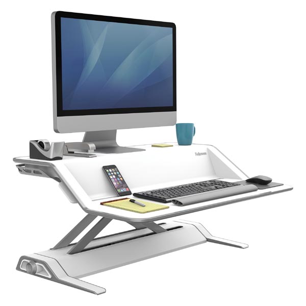 Stanowisko do pracy Sit Stand Lotus biała plastik metal Fellowes - obrazek 3
