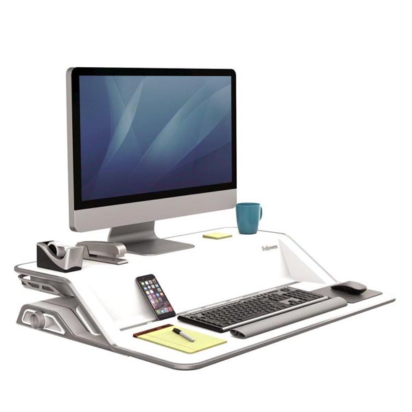 Stanowisko do pracy Sit Stand Lotus biała plastik metal Fellowes - obrazek 4