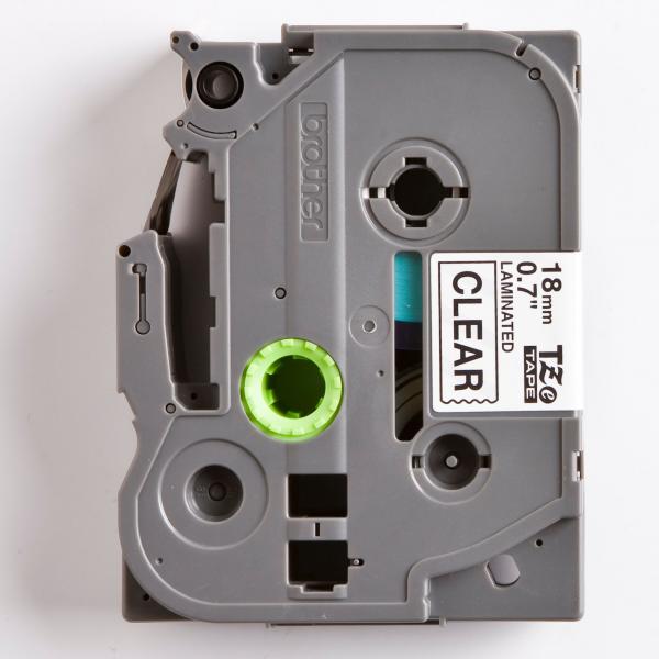 Brother oryginalny taśma do drukarek etykiet Brother TZE 141 czarny druk przezroczysty podkład laminowane 8m 18mm - obrazek 2