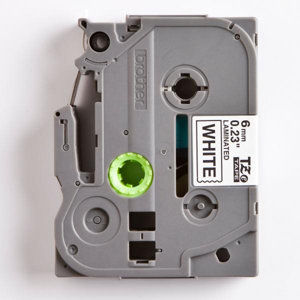 Brother oryginalny taśma do drukarek etykiet Brother TZE 211 czarny druk biały podkład laminowane 8m 6mm - obrazek 2