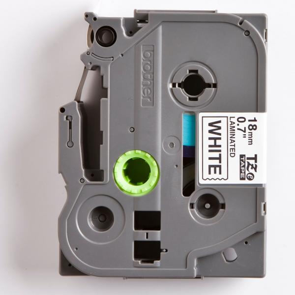 Brother oryginalny taśma do drukarek etykiet Brother TZE 241 czarny druk biały podkład laminowane 8m 18mm - obrazek 2