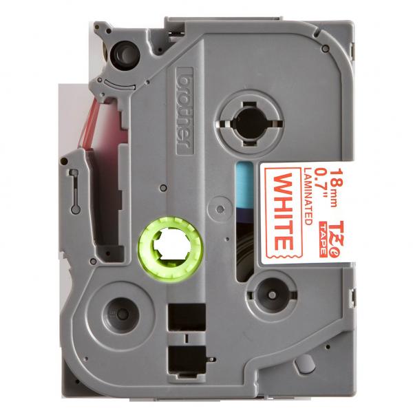 Brother oryginalny taśma do drukarek etykiet Brother TZE 242 czerwony druk biały podkład laminowane 8m 18mm - obrazek 2