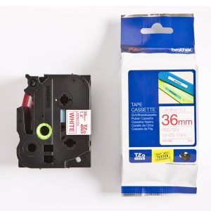 Brother oryginalny taśma do drukarek etykiet Brother TZE 262 czerwony druk biały podkład laminowane 8m 36mm