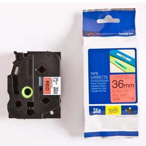 Brother oryginalny taśma do drukarek etykiet Brother TZE 461 czarny druk czerwony podkład laminowane 8m 36mm