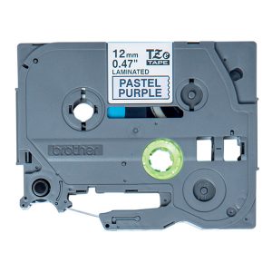 Brother oryginalny taśma do drukarek etykiet Brother TZE MQF31 czarny druk fioletowy podkład 4m 12mm pastelovy podklad
