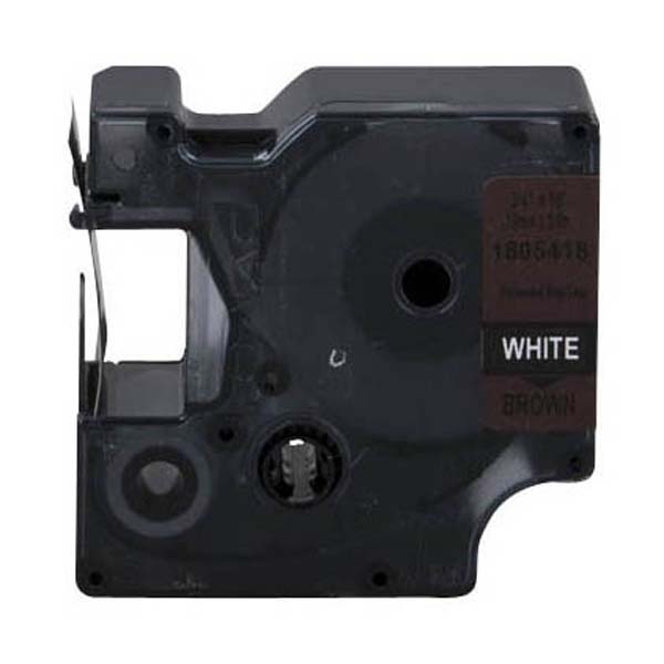 Dymo oryginalny taśma do drukarek etykiet Dymo 1805418 biały druk brązowy podkład 5.5m 19mm RHINO winylowa D1 - obrazek 2
