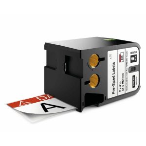 Dymo oryginalny etykiety Dymo 1868716 czarny druk biały podkład 51mm x 102mm 70szt XTL etykieta bez. z czerwonym nagłowkiem