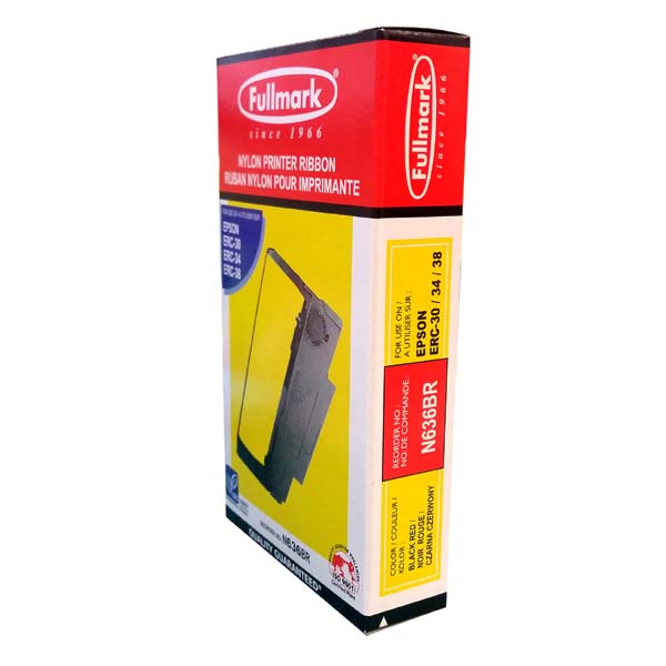 Fullmark kompatybilny tasma do kas fiskalnych ERC 30 ERC 34 czerwono czarna dla Epson TM 275 TM 300