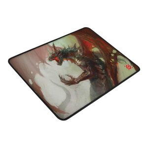 Podkładka pod mysz Dragon Rage M do gry czerwono biała 36x27 cm Defender