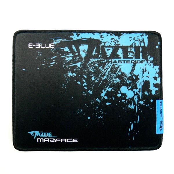 Podkładka pod mysz Mazer Marface M do gry czarno niebieski 36.5x26.5cm E blue