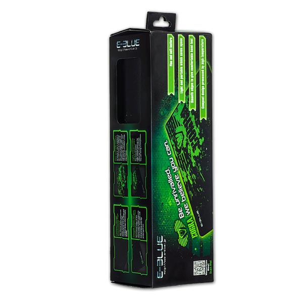 Podkładka pod mysz Cobra S do gry czarno zielona 28x22.5cm E blue - obrazek 6