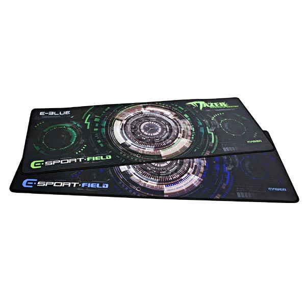 Podkładka pod mysz Gaming XL do gry czarno niebieski 80x30cm E blue - obrazek 2