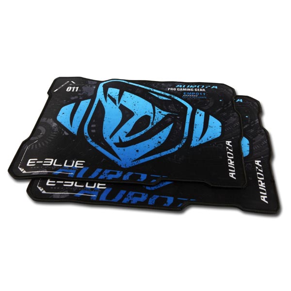 Podkładka pod mysz Auroza do gry czarno niebieski 36.5x26.5 cm E blue - obrazek 3