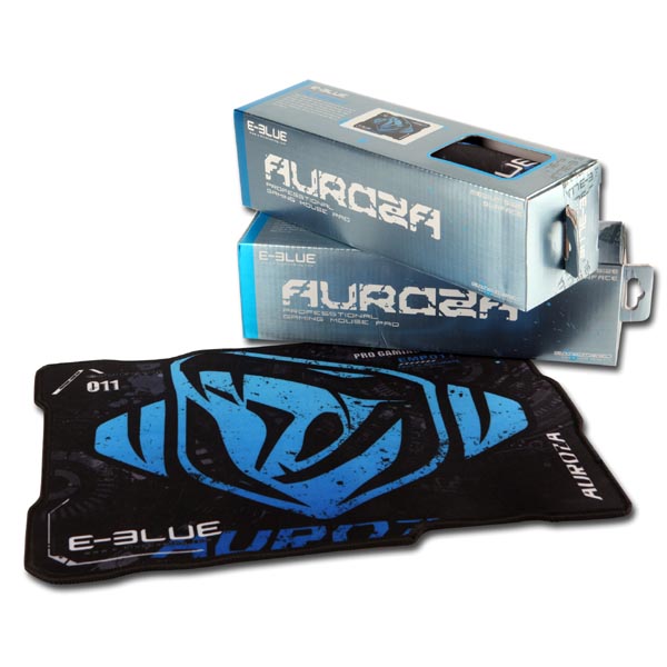 Podkładka pod mysz Auroza do gry czarno niebieski 36.5x26.5 cm E blue - obrazek 8