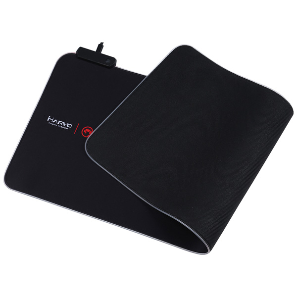 RGB Podkładka pod mysz MG10 do gry czarna 800 x 305 mm 3 mm Marvo podświetlenie RGB - obrazek 4