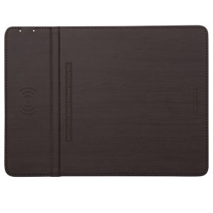 Podkładka pod mysz auraPad 2 Antypoślizgowe brązowa 23x25 cm 2.5 mm Promate z ładowarką indukcyjną