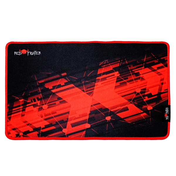 Podkładka pod mysz P1 M do gry czarno czerwona 36 x 26 x 0.4 cm Red Fighter
