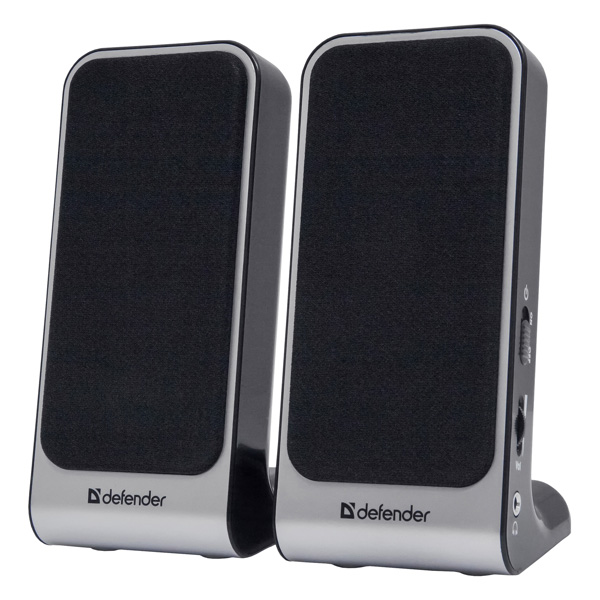 Defender głośniki SPK 225 2.0 4W szary regulacja głośności głośniki ekranowany magnetycznie port jack 35mm 200Hz18kHz