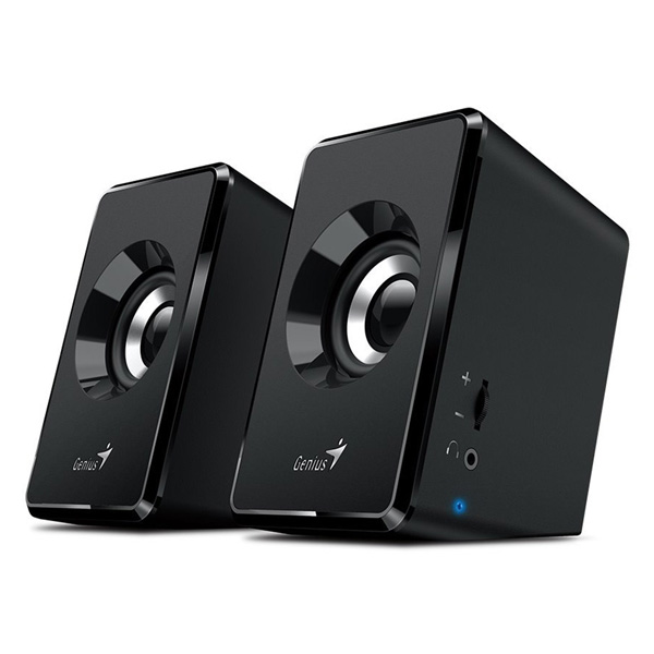 Genius głośniki SP U125 2.0 3W czarne regulacja głośności 35 mm jack USB 150Hz 20kHz - obrazek 2