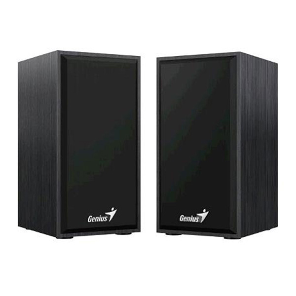 Genius głośniki SP HF180 2.0 6W czarne regulacja głośności drewniane 150Hz 20kHz