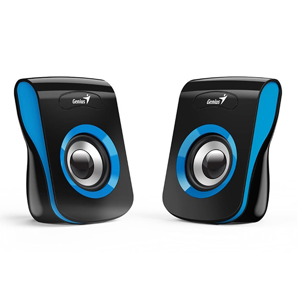 Genius głośniki SP Q180 2.0 6W czarno niebieski regulacja głośności stołowy 150Hz 20kHz