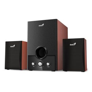 Genius głośniki SW HF 2.1 1700 v2 2.1 45W brązowo czarny regulacja głośności 35 mm jack 50Hz20kHz