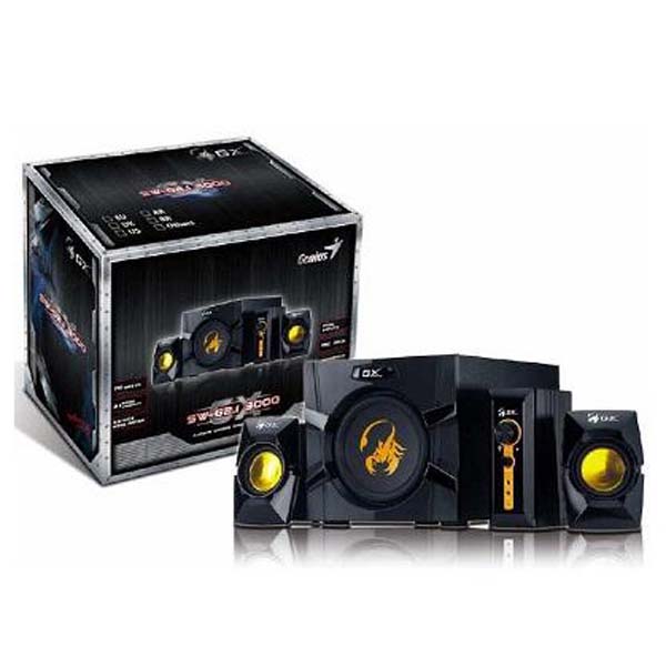 Genius głośniki SW G2.1 3000 2.1 70W czarne regulacja głośności do gry - obrazek 3