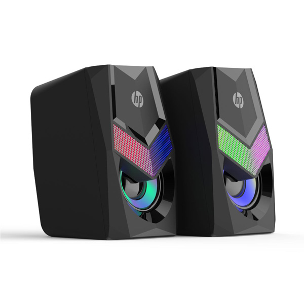 HP głośniki DHS 6000 2.0 6W czarny regulacja głośności stołowy 35 mm jack USB podświetlane 160Hz 20KHz - obrazek 3