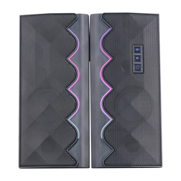 Marvo głośniki SG 269 2.0 6W czarne regulacja głośności do gry 160Hz 20kHz RGB dotykowy - obrazek 4