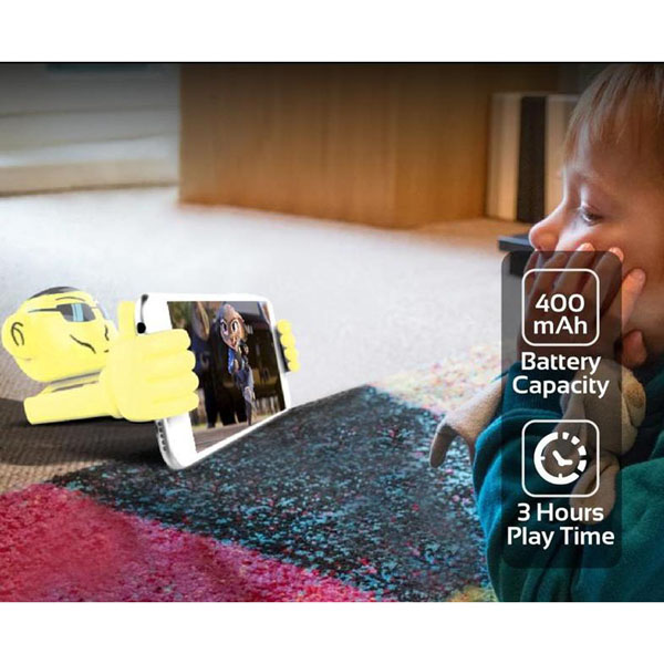 Promate Głośnik bluetooth Ape Li Ion 1.0 3W żołty dla dzieci uchwyt na telefon - obrazek 6