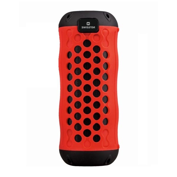 SWISSTEN Głośnik bluetooth X BOOM 10W czerwony regulacja głośności odporność na wodę IPX5