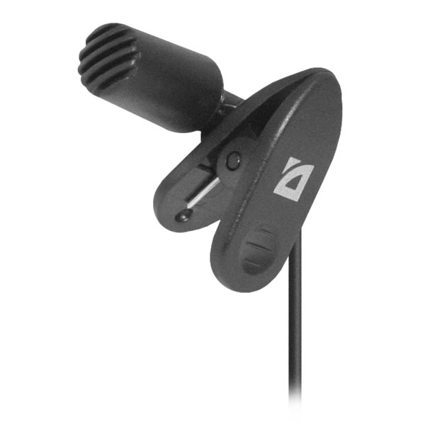 Defender przypinany mikrofon MIC 109 bez regulacji głośności czarny zestaw głośnomowiący - obrazek 3