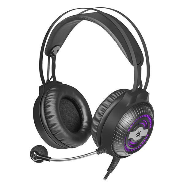 Defender Stellar Gaming Headset słuchawki z mikrofonem regulacja głośności czarna 2.0 50 mm przetworniki typ 2x 3.5 mm jack