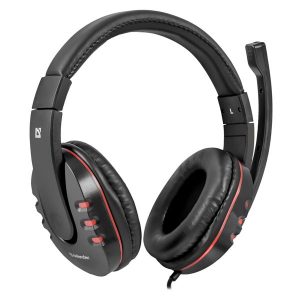 Defender Warhead G 160 Gaming Headset słuchawki z mikrofonem regulacja głośności czarna 2x 3.5 mm jack