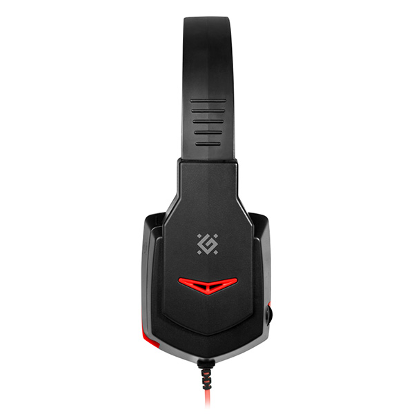 Defender Warhead G 320 Gaming Headset słuchawki z mikrofonem regulacja głośności czarno czerwona 2.0 2x 3.5 mm jack - obrazek 4